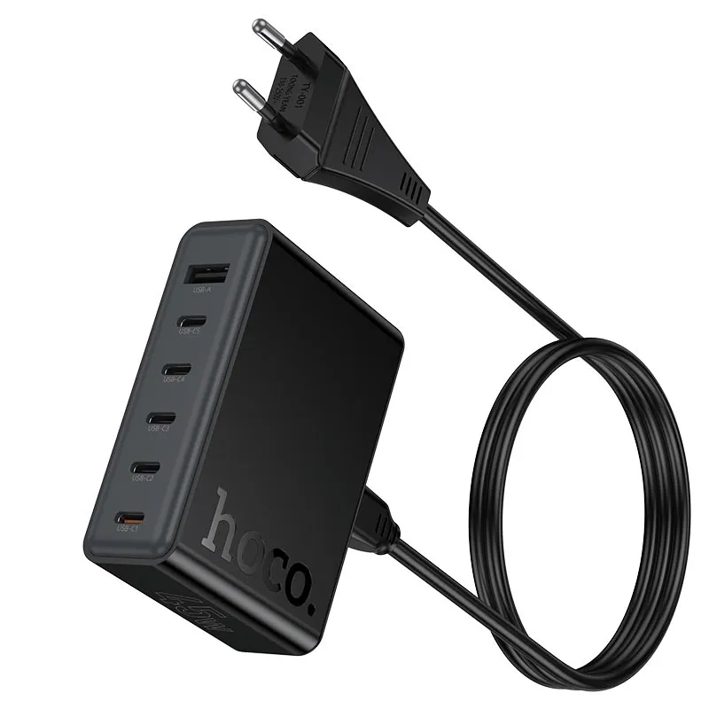 hoco-c150a-modern-pd45w-6port-desktop-charger-eu-cord.webp