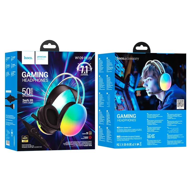 Hoco “W109 Plus Rich” 7.1 gaming headset USB