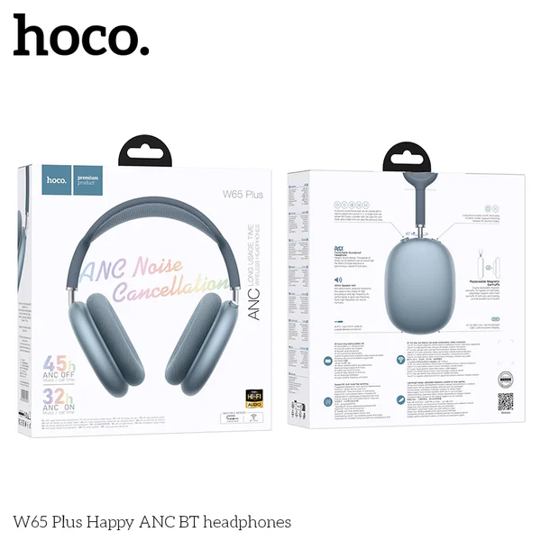 HOCO W65 Plus ANC Wireless Headphones