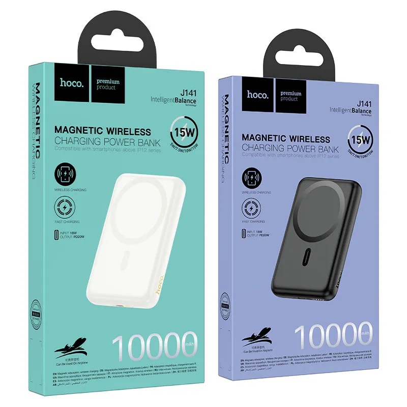 Hoco Power bank “J141 Grace” PD20W wireless charging 10000mAh