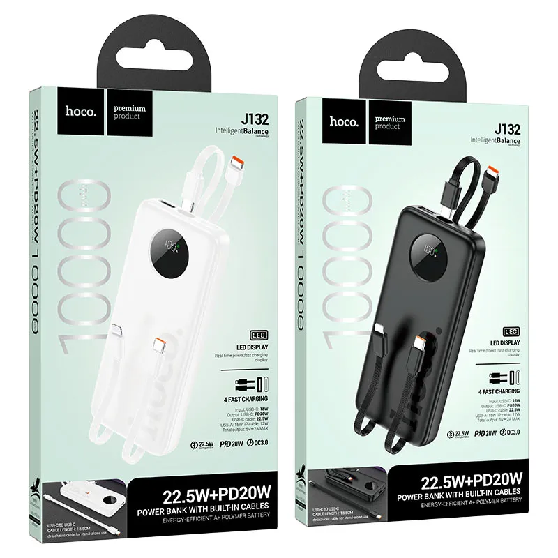 HOCO Power bank "J132 Sabio" 22.5W + PD20W 10000mAh