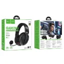 HOCO W114 Magic Wireless Gaming Headset – Bluetooth 5.4, 2.4G & 3.5mm Wired