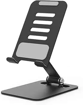 LBT Professional Phone Stand Holder, 360-Degree Rotating Base, Metallic Material, L-359