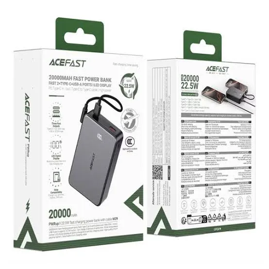 ACEFAST M29 22.5W Fast Charging Power Bank 20000mAh