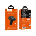 Hoco E87 48W Car Bluetooth FM Transmitter Fast Charger - Black